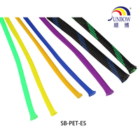 Gaine tressée extensible pour gestion de câbles, tube de protection ignifuge VW-1, gaine de protection de câbles flexible