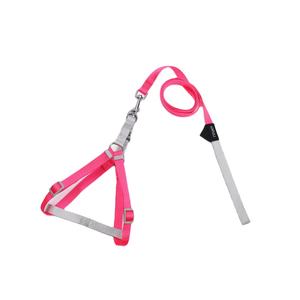 Juego de arnés y correa para perros y gatos pequeños de seguridad de poliéster de color sólido - Product Image 2