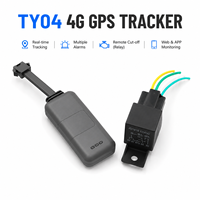 Dispositivo de Rastreo GPS para Vehículos 4G TY04, Rastreador de Automóviles Impermeable con Detección ACC y Control de Relé