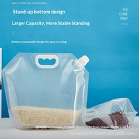 Pochette souple à bec verseur en aluminium de qualité alimentaire, grande capacité, résistante à l'humidité, pour le stockage d'eau en extérieur