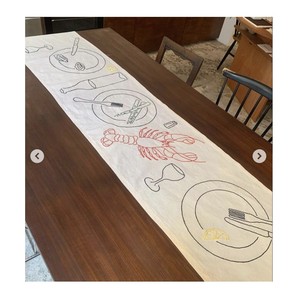 Stonewashed Linen nhà hàng khăn ăn chất lượng cao lanh lanh bảng placemat chủ đề Thêu Linen bảng Runner - Product Image 5