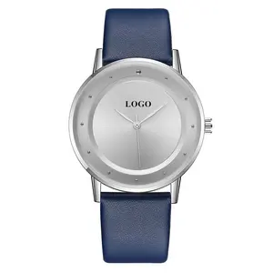 Özel Minimalist saatler yaratıcı tasarım basit Dial OEM izle marka lüks erkek moda Logo kişiselleştirilmiş izle