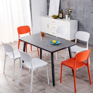 Sedie da Pranzo Impilabili in Plastica PP per Casa Ufficio Ristorante Sala da Pranzo Sedie Moderne con Sedia da Pranzo di Ottima Qualità - Product Image 5