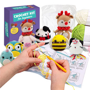 Deerlet Beginners Crochet <b>Kit</b> <b>for</b> <b>Kids</b> Adults Learn Knit Weave Step-by-Step Video Tutorials <b>Sewing</b> Weaving Toys <b>for</b> <b>Kids</b> Adults - Product Image 3