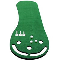 China Hersteller Fußform Indoor Golf Putting Mat für Übung & 3 Loch Golf Putting Carpet