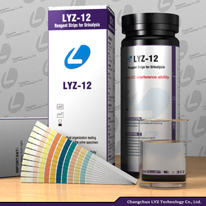 Kit de test rapide vétérinaire chinois, bandelettes de test rapide de microalbumine urinaire à <span class=keywords><strong>12</strong></span> paramètres, instruments d'analyse clinique - Product Image 4