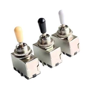 Interruptor de palanca de 3 vías para guitarra estilo caja cerrada, venta al por mayor, para bajo, instrumentos de cuerda, piezas y accesorios, tiendas en línea - Product Image 1