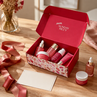 Boîte d'emballage de luxe personnalisée pour flacon de parfum, boîte d'expédition en carton ondulé, coffret cadeau pour ensemble cosmétique et soins de la peau