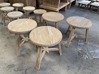 Table basse de récupération naturelle en bois recyclé antique chinois