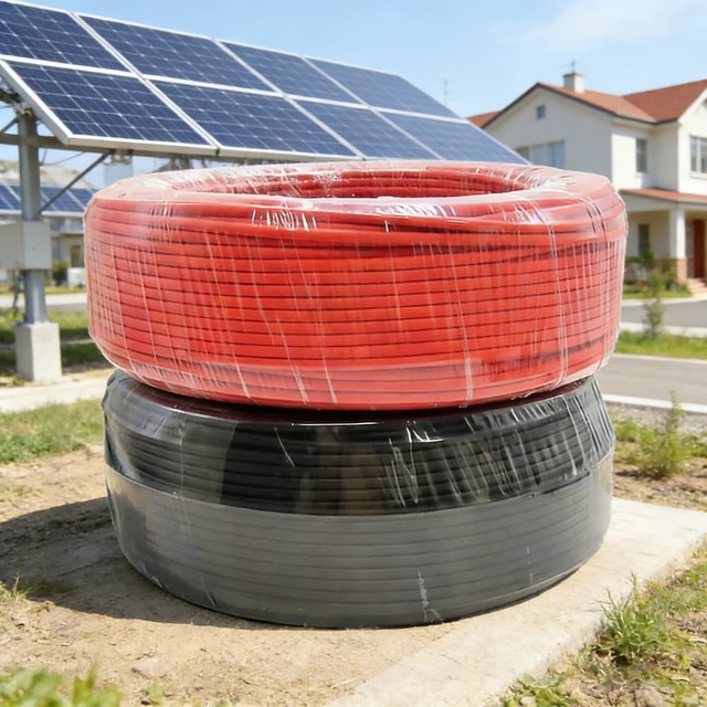 Factory Direct TUV Certified Cavo Solare 4mm XLPO Insulated Tinned Copper DC 1500V PV Wire