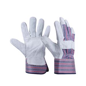 Guantes DE SEGURIDAD DE TRABAJO DE uso General de cuero dividido de vaca Guantes de trabajo de cuero para protección de manos - Product Image 5