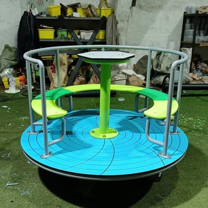Ensemble de carrousel pour enfants en plastique de haute qualité pour équipement d'occasion de terrain de jeu d'arrière-cour à vendre. pour le jardin, la maison et la maternelle - Product Image 6