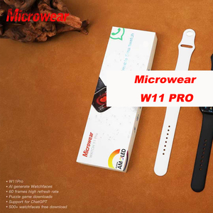 سلسلة جديدة 11 ساعة ذكية Microwear W11 Mini Pro W11 Pro S11 S11 PRO M-Active App مربع IPS شاشة تعمل باللمس IP68 - Product Image 5
