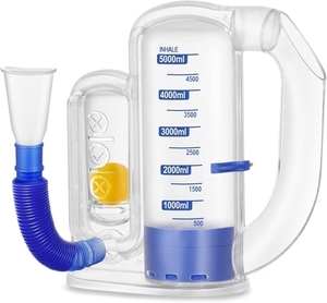 Medizinischer Lungenübungsapparat Atemtraining 1 Ball Volumetrisches Atemförderungs-<span class=keywords><strong>Spirometer</strong></span> - Product Image 2