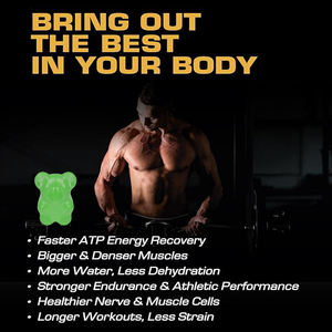 OEM/ODM Pre-Entrenamiento Gummies Suplemento de Energía Proteína Pre-Entrenamiento Boost Energy Gummy Candy - Product Image 6