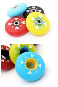 Roues de patins à roulettes Ruidongle 72 76 <span class=keywords><strong>80</strong></span> <span class=keywords><strong>mm</strong></span>, accessoires de <span class=keywords><strong>rollerblade</strong></span>, roues de patins à glace, roues en caoutchouc, roues en PU élastiques résistantes à l'usure - Product Image 4