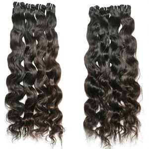 Extensiones de Cabello Humano Remy Indio 100% Virgen al por Mayor, Doble Trama Fusionada, Clip-in/Tejido/Fusión, 8-32 Pulgadas - Product Image 1