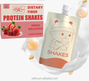 Boissons solides protéinées saveur fraise, substituts de repas, nutrition, régime, perte de <span class=keywords><strong>poids</strong></span>, jus en poudre amincissant - Product Image 6