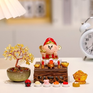 Novedades, Árbol de la Suerte Chino, Cristal de la Riqueza, Adorno Natural del Oro de la Riqueza para el Equilibrio Energético - Product Image 1