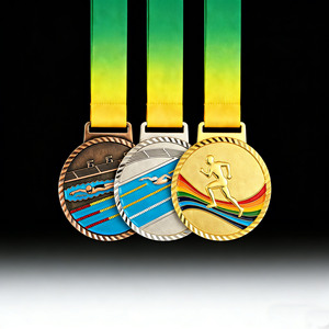 Set Economico di Medaglie Trofeo Personalizzate per 1°/2°/3° Posto |   Medaglie Sportive Personalizzate in Oro/Argento/Rame con Logo Personalizzato, Vendita all'Ingrosso - Product Image 3