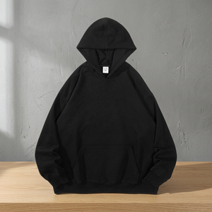 Sudadera con Capucha de Algodón 520gsm, Color Liso, Tejido Francés, Holgada, Transpirable y Ecológica para Hombre, Nueva Llegada 2026 - Product Image 3