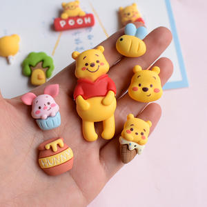 Yellow Anime Cartoon Series <strong>Honey</strong> Bear Cute Resin <strong>Charm</strong> for Junk Cases DIY Hair Clip Shoe Flowers Accessories Decoration - Product Image 3