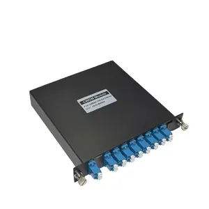 Tek Fiber 8CH CWDM Mux 1270-1610nmLGX kutusu LC UPC konnektörleri