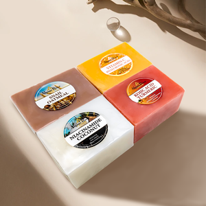 Savon naturel au lait de chèvre pour le soin de la peau Savon à la glycérine blanchissant et exfoliant pour la peau Savon de riz fait main pour femmes - Product Image 3
