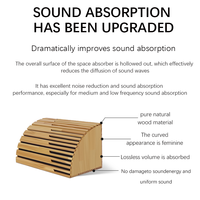 Panneaux acoustiques en bois résonateurs de Helmholtz pour home cinéma, studio d'enregistrement musical, pièces d'enregistrement, piège à basses, solution de conception graphique