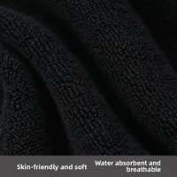 Serviette de Bain en Coton de Luxe à Séchage Rapide, Ultra-Absorbante, Bordure Brodé, Couleur et Logo Personnalisables, Cadeau Créatif pour Adulte, Idéal Hôtel, Spa, Plage