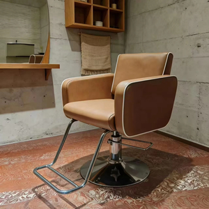 Fauteuil de salon de beauté professionnel moderne DM pour coiffeur, pivotant à 360°, fauteuil de coiffure, fauteuil de barbier, blanc, à vendre - Product Image 1