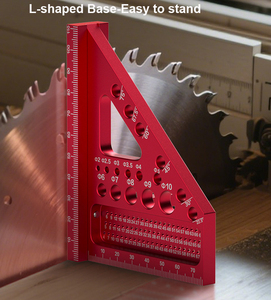 Zimmermannswinkel 3D-Mehrwinkel-Messlineal aus Aluminiumlegierung, Winkelmesser für Holzarbeiten und Zeichnungen - Product Image 6