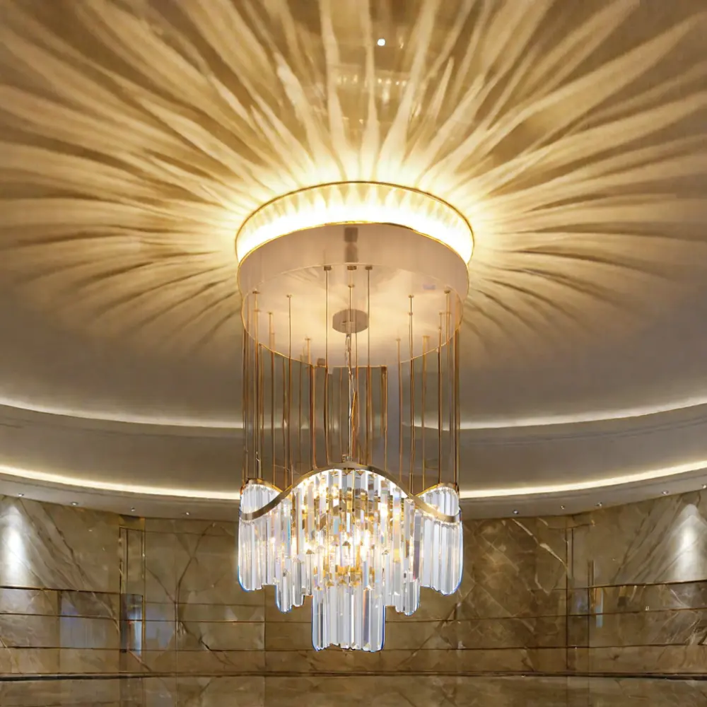 Lustre en cristal moderne et simple pour salon, salle à manger, chambre à coucher, éclairage intérieur de luxe avec nouvelles lampes suspendues
