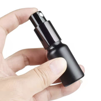 Flacon pulvérisateur noir 100 ml, emballage cosmétique, flacon pulvérisateur fin mat pour hommes, flacons de parfum