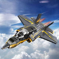Modelo de Avión de Combate F-35B Lightning II, Bloques de Construcción DIY, Juguete de Construcción de Plástico ABS, Juguete Militar para Mayores de 14 Años, Unisex
