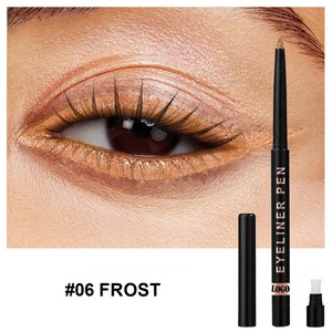 Eyeliner crémeux torsadé liquide imperméable à l'eau longue durée facile à enlever marque privée noir blanc café <span class=keywords><strong>Crayon</strong></span> scintillant Eye <span class=keywords><strong>Liner</strong></span> - Product Image 3