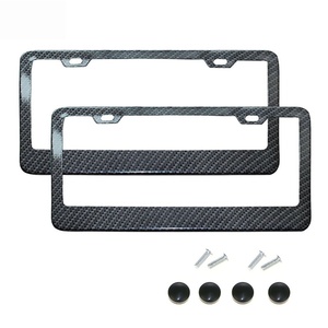 Marco de Matrícula con Patrón de Fibra de Carbono Estándar Estadounidense, Marco de Matrícula para Automóvil de 31*16cm, Gran Venta - Product Image 1