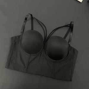 En gros, Bustier gainant pour femme, design à bretelles croisées au dos, logo personnalisé, ODM, Crop top soutien-gorge - Product Image 3