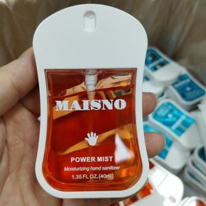 Espray desinfectante de manos perfumado personalizado precargado con líquido desinfectante similar al jabón de tocador - Product Image 4