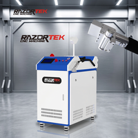 Machine de nettoyage laser à tête mobile Sup22C de 1,2 kW, 1,5 kW, 2 kW, 3 kW pour l'élimination de la saleté, de la peinture, de la poussière, des graffitis sur le métal et la pierre