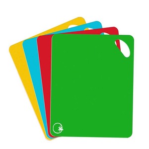 6 Color Plastic Kitchen Cutting Board Mat Set Non-slip Cutting Board
