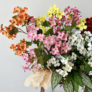 Fleur de pêche artificielle directe d'usine Faux fleur de pêche Simulation fleurs décoratives Arrangements de fleurs à la maison - Product Image 4