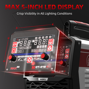 Máquina de Soldadura de Aluminio <span class=keywords><strong>Andeli</strong></span> 2025, Nueva Llegada Directa de Fábrica, 20v Mct-416p 4 en 1 Mig Tig Cut Mma - Product Image 3