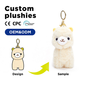 Jouet en peluche personnalisé OEM, logo personnalisé, mini porte-clés en peluche - Product Image 2