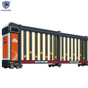Portail Principal Coulissant Automatique en Alliage d'Aluminium pour École, Style Ouverture Électrique, Extérieur, Fourniture Directe Usine - Product Image 1