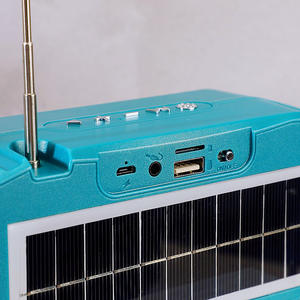 Nuevo altavoz con energía solar, tarjeta inalámbrica, radio portátil para el hogar y exteriores, linterna - Product Image 3