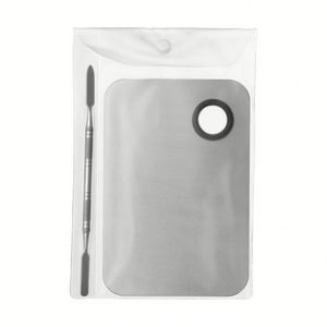Spatules de mélange en acier inoxydable pour marque privée, palette de maquillage avec spatule, outil d'artiste pour le mélange de fond de teint et nail-art - Product Image 1