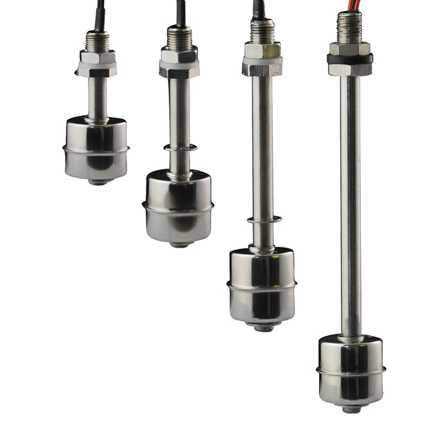 SZFAST Stainless Steel Industrial Liquid Level Sensor 55mm/80mm/100mm/150mm/200mm/300mm/400mm/450mm SUS304 IP68 250V 1A M10/M12