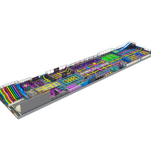 ציוד לפארק טרמפולינות מקורה מסחרי: טרמפולינות ספורט קפיצה, מתקני טיפוס לילדים ומבוגרים - Product Image 3