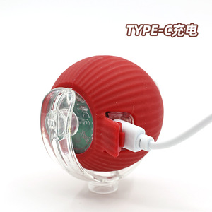 Intelligent Electric Cat Toy Automatic Teasing Ball With Sound And Dodging Function For Cats Red Gray Green <b>ABS</b> Material - Product Image 4